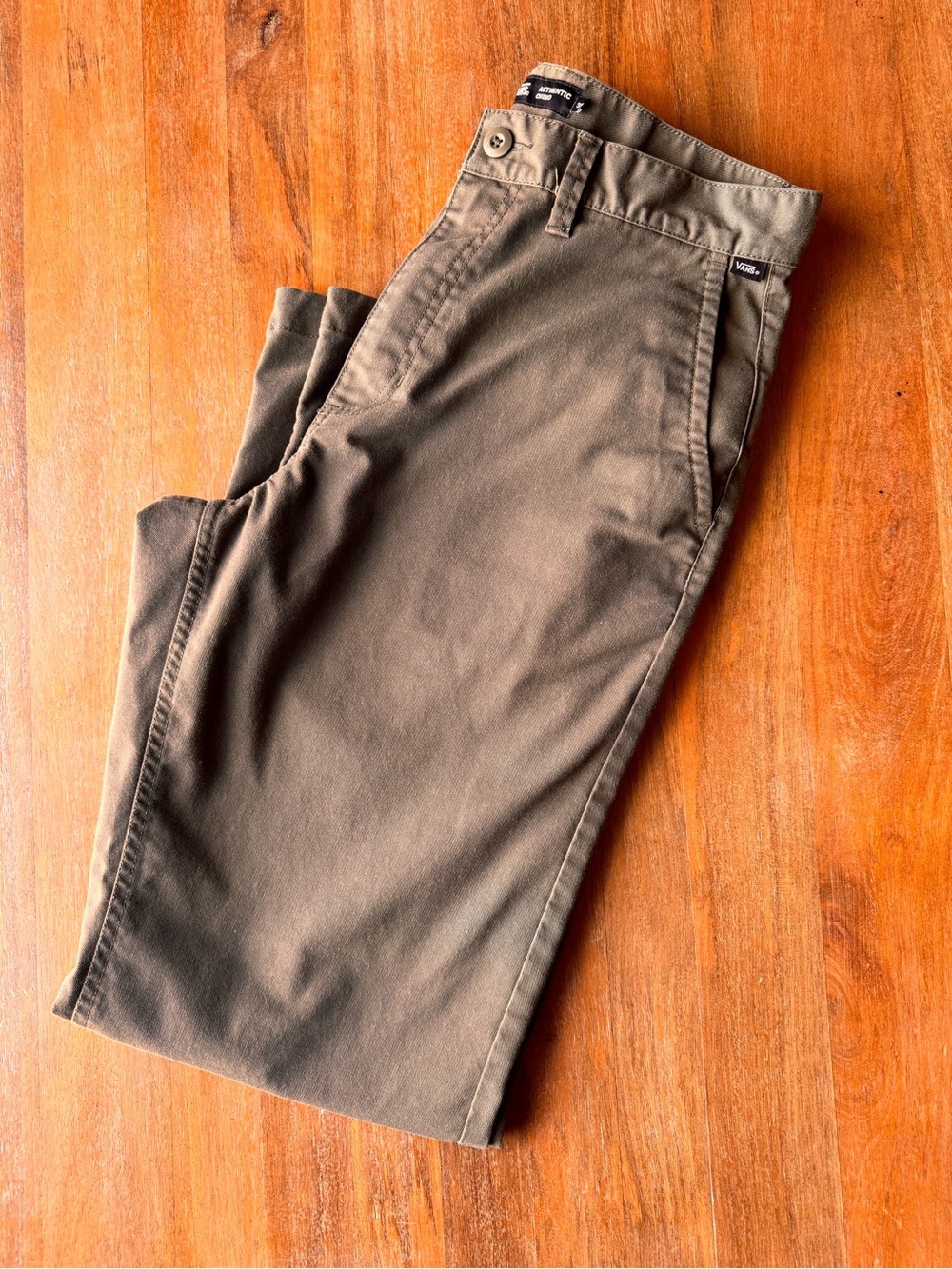 Vans Men's Chino Pants in Olive green size 30